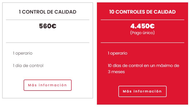 control de calidad ocasia 